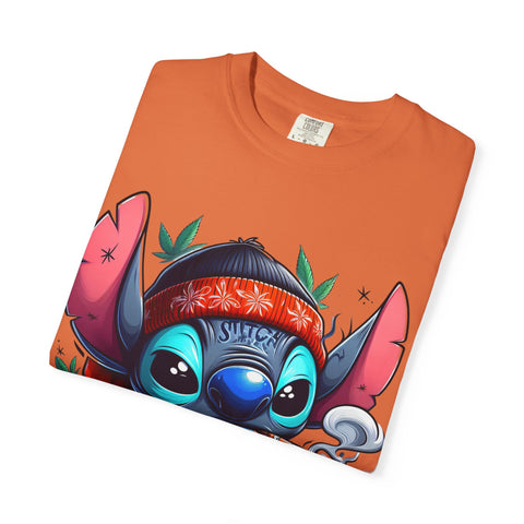 Vibrant Cartoon T-Shirt with Chill Vibe - Unisex Garment-Dyed Tee
