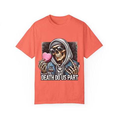 Halloween Skeleton Love T-Shirt | Death Do Us Part Graphic Tee