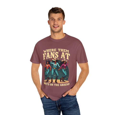 Where Them Fans At Graphic T-Shirt - Unisex Vintage Style Tee