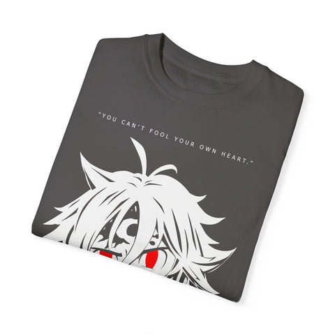 Anime-Inspired Unisex T-Shirt – 'You Can't Fool Your Own Heart' Design