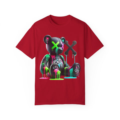 Graffiti Bear Unisex Garment-Dyed T-Shirt