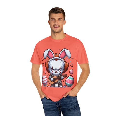 Easter Bunny Rock Star T-Shirt - Unisex Garment-Dyed Tee