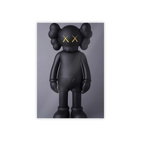 Contemporary Gloss Poster - Black Character Art for Modern Decor