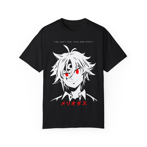 Anime-Inspired Unisex T-Shirt – 'You Can't Fool Your Own Heart' Design