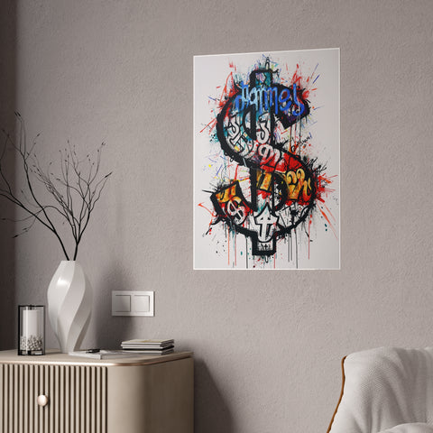 Urban Art Gloss Posters - Bold Graffiti Style Decor for Modern Spaces