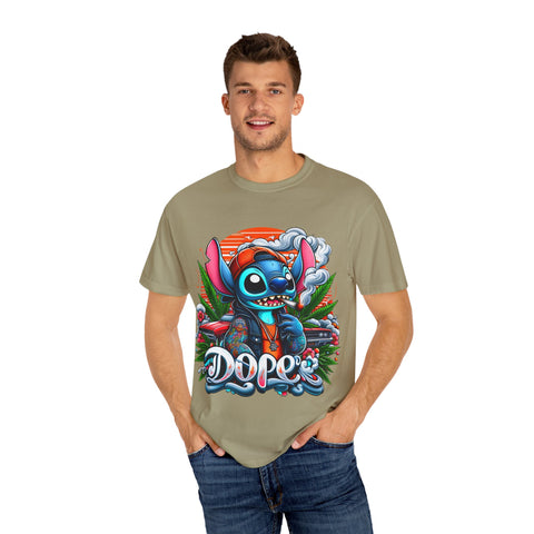 Dope Stitch Unisex Garment-Dyed T-Shirt | Vibrant Graphic Tee for Casual Style