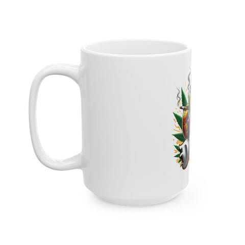 Dope Vibe Ceramic Mug - 11oz & 15oz, Perfect for Coffee Lovers & Cannabis Enthusiasts