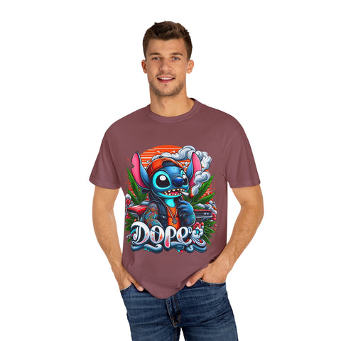 Dope Stitch Unisex Garment-Dyed T-Shirt | Vibrant Graphic Tee for Casual Style