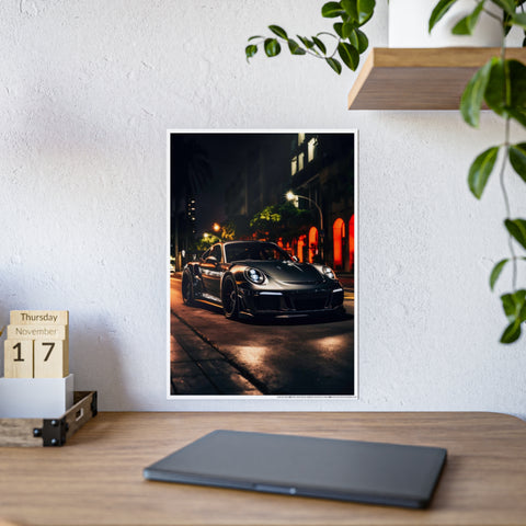 Luxury Car Gloss Poster - Night City Vibe Wall Art