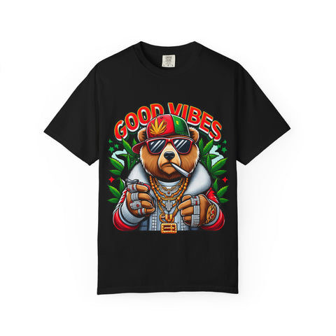 Good Vibes Unisex T-Shirt - Cool Bear Design