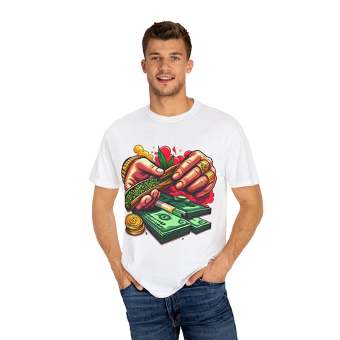 Cool Cannabis Money T-Shirt | Unisex Garment-Dyed Tee