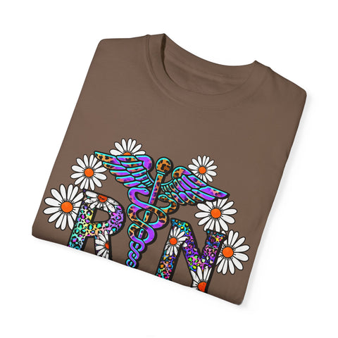 Boho Floral Graphic T-Shirt for Hippie Vibes – Rainbow RN Design