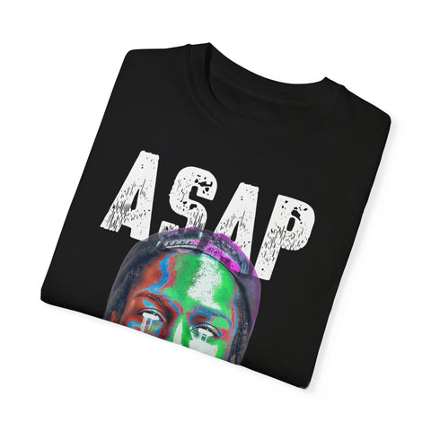 Unisex Garment-Dyed T-Shirt - Vibrant ASAP Graphic Tee