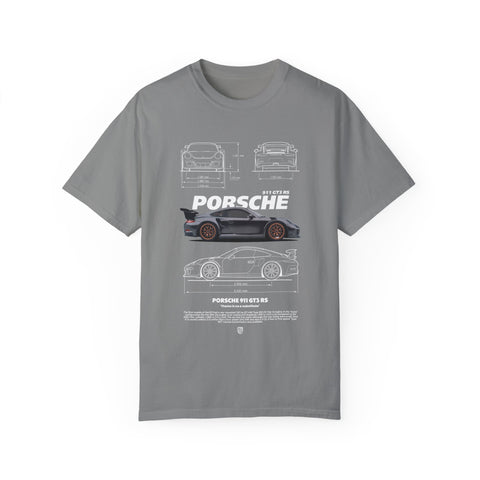 Porsche Blueprint Unisex T-Shirt - Automotive Enthusiast Graphic Tee