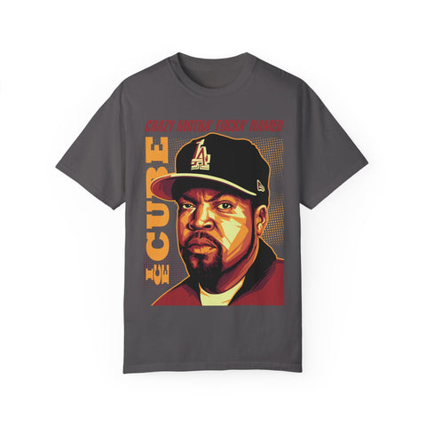 Unisex Garment-Dyed T-Shirt - 'Crazy Motha' Fucka' Named Ice Cube Graphic Tee