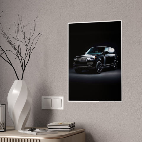 Sleek Black SUV Gloss Poster | Modern Home Decor | Perfect for Car Enthusiasts