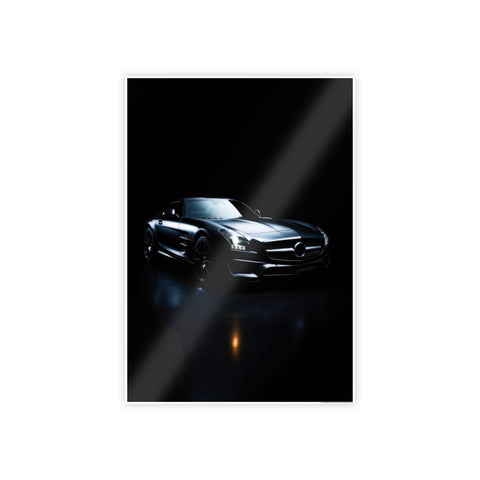 Sleek Car Wall Art Poster - Gloss Finish, Modern Home Decor