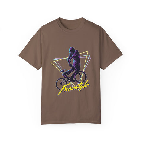 Unisex Freestyle Cycling T-Shirt - Retro Bike Art Tee
