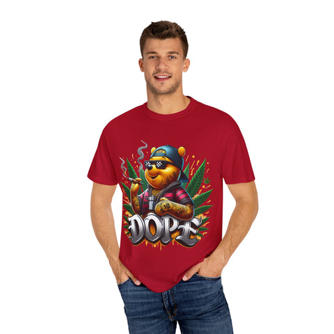 Cool Cannabis Bear Unisex T-Shirt - 'DOPE' Design