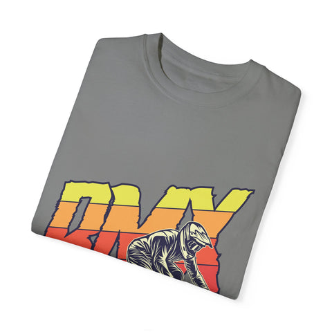 BMX Rider Unisex Garment-Dyed T-Shirt | Retro Cycling Style