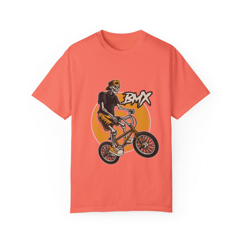 BMX Rider Graphic T-Shirt - Unisex Garment-Dyed Tee for Cycling Enthusiasts