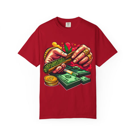 Cool Cannabis Money T-Shirt | Unisex Garment-Dyed Tee