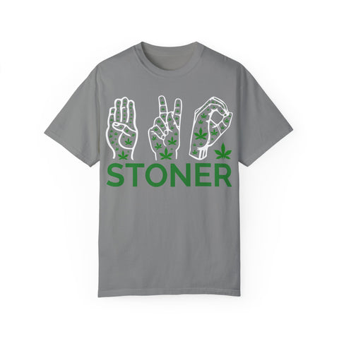 Unisex Stoner T-Shirt - Stylish Garment-Dyed Tee for Chill Vibes