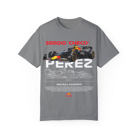 Sergio 'Checo' Perez Unisex Garment-Dyed T-Shirt - Red Bull Racing Fan Tee
