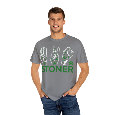Unisex Stoner T-Shirt - Stylish Garment-Dyed Tee for Chill Vibes