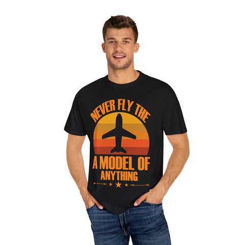 Vintage-Inspired Travel T-Shirt - "Never Fly the A Model of Anything"