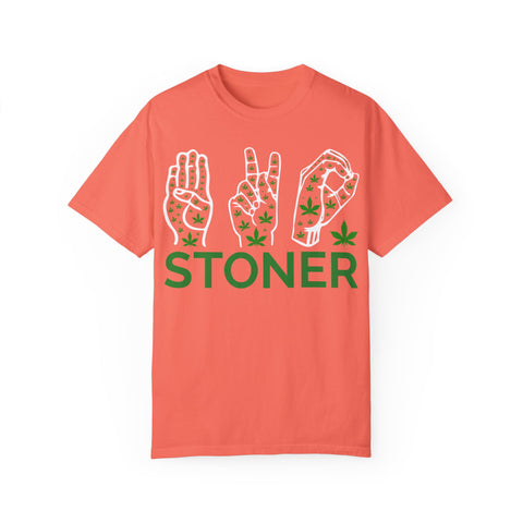 Unisex Stoner T-Shirt - Stylish Garment-Dyed Tee for Chill Vibes