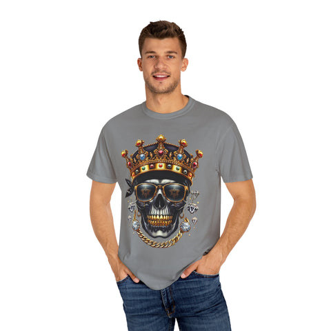 King Skull Graphic Unisex T-Shirt - Trendy Streetwear for Cool Casual Vibes