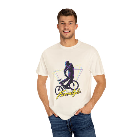 Unisex Freestyle Cycling T-Shirt - Retro Bike Art Tee