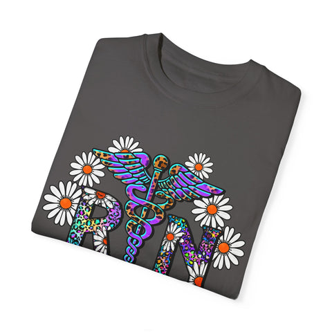 Boho Floral Graphic T-Shirt for Hippie Vibes – Rainbow RN Design