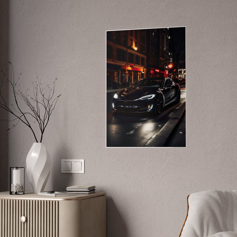 Sleek Car Gloss Poster - Modern Wall Art for Auto Enthusiasts