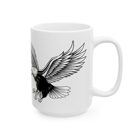Majestic Eagle Ceramic Mug - 11oz & 15oz - Perfect for Wildlife Lovers
