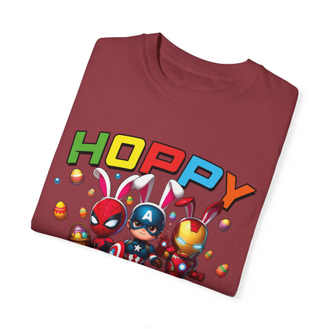 Hoppy Easter Unisex T-Shirt - Colorful Superhero Design