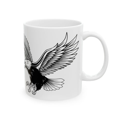 Majestic Eagle Ceramic Mug - 11oz & 15oz - Perfect for Wildlife Lovers