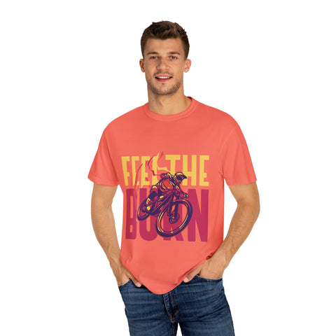 Unisex Feel the Burn Cycling T-Shirt - Perfect for Riders and Fitness Lovers