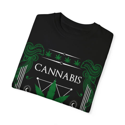 Cannabis 420 Unisex Garment-Dyed T-Shirt - Retro Style для Celebrations