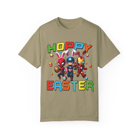 Hoppy Easter Unisex T-Shirt - Colorful Superhero Design