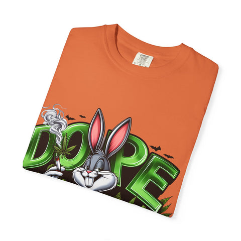 Cool Cartoon Bunny Graphic T-Shirt - DOPE Vintage Style