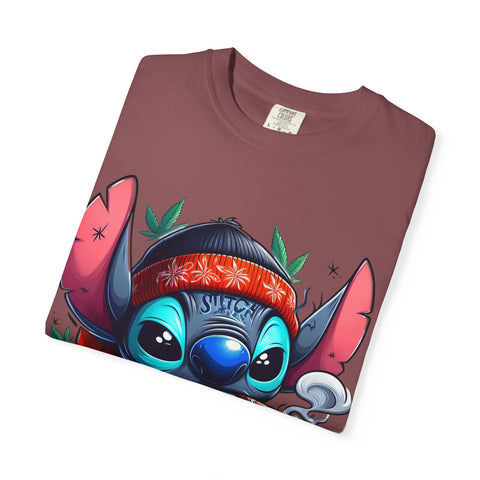Vibrant Cartoon T-Shirt with Chill Vibe - Unisex Garment-Dyed Tee