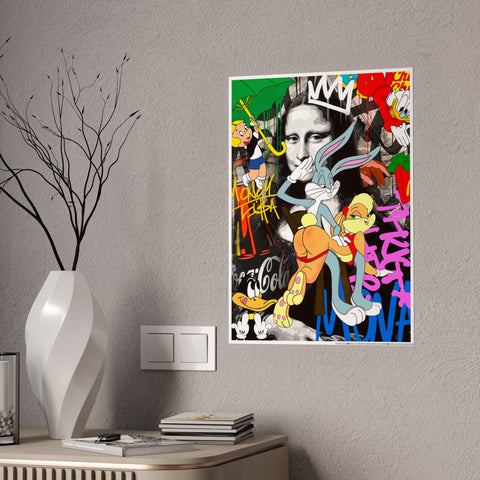 Vibrant Gloss Posters - Retro Cartoon Art Decor for Home or Office
