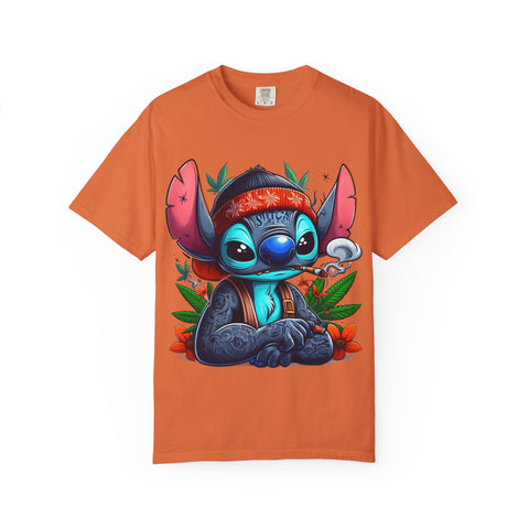 Vibrant Cartoon T-Shirt with Chill Vibe - Unisex Garment-Dyed Tee