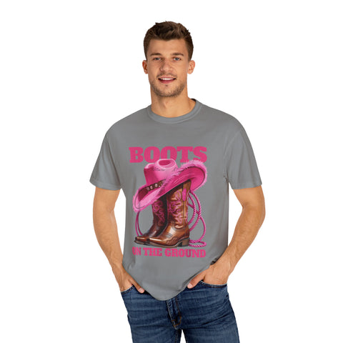 Bohemian Style Unisex T-Shirt - "Boots on the Ground"