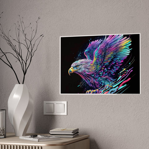 Vibrant Eagle Gloss Poster - Colorful Wall Art for Nature Lovers