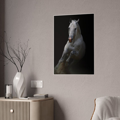 Elegant Horse Gloss Poster - Art Print for Home Décor