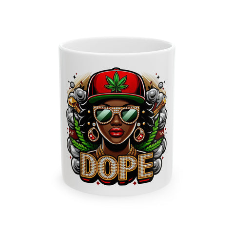 Dope Design Ceramic Mug - 11oz & 15oz - Perfect Gift for Coffee Lovers & Trendsetters