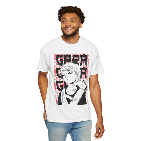 Anime-Inspired Garment-Dyed T-Shirt for Fans